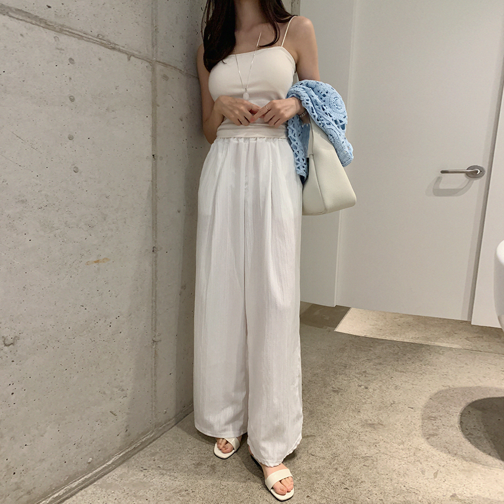 바하마 와이드 밴딩 팬츠 - 상세 이미지 2