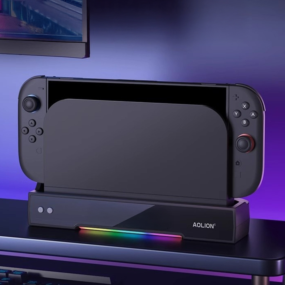 닌텐도 스위치2 쿨러 독 쿨링 RGB 거치대 아오리온 - 상세 이미지 2