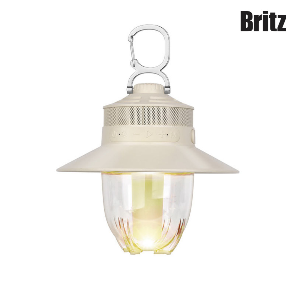 [브리츠] BZ-CML200 야외 캠핑 랜턴 블루투스 스피커 아이보리