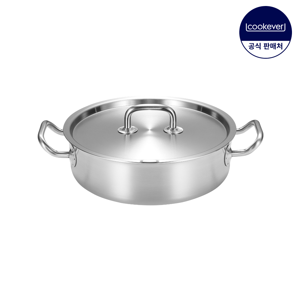 쿡에버 프로 프리미엄 인덕션 통5중 스텐 전골 냄비 24cm