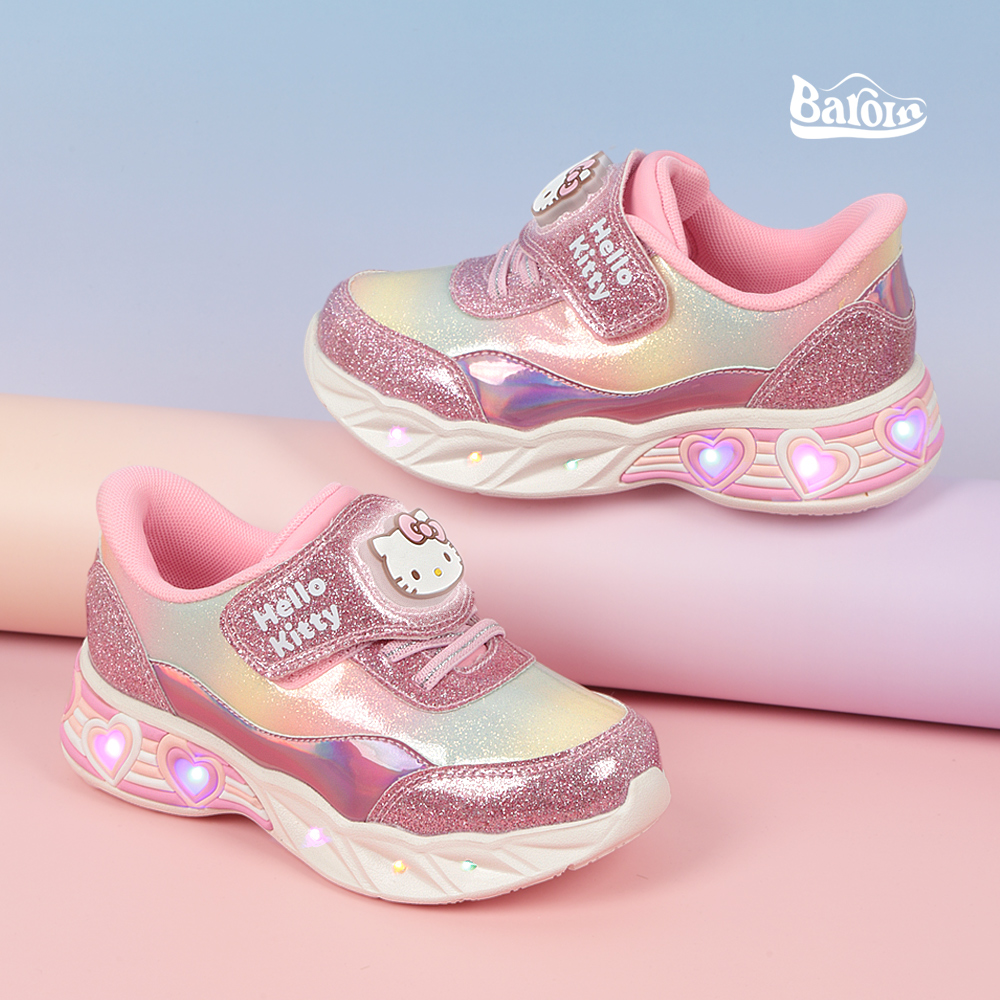 [슈퍼특가] 아이 혼자 신는 바로인 키즈 헬로키티 엘피 라이팅 운동화