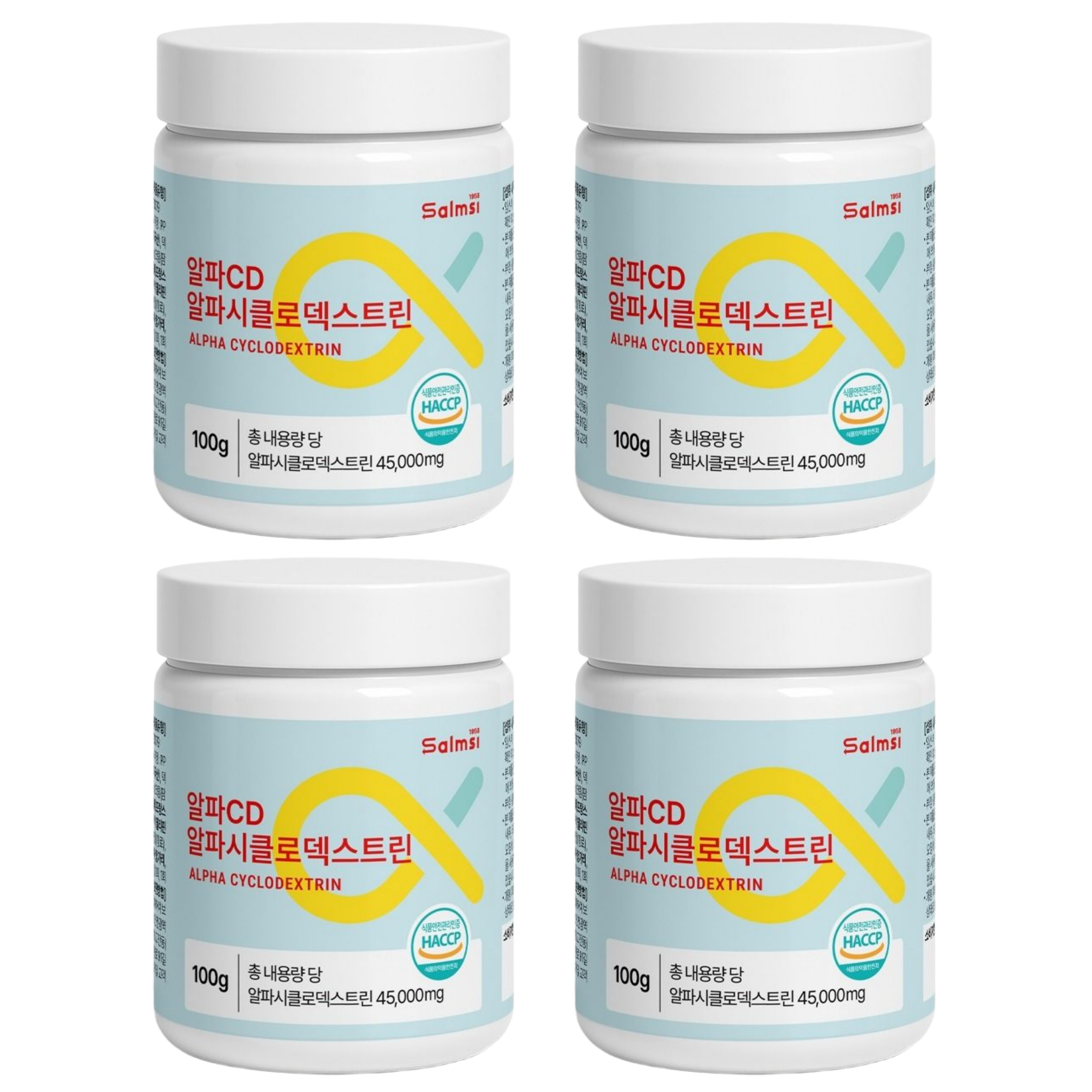 알파CD 알파시클로덱스트린 난소화성 말토 덱스트린 파인애플맛 100g x 4개 - 상품 이미지