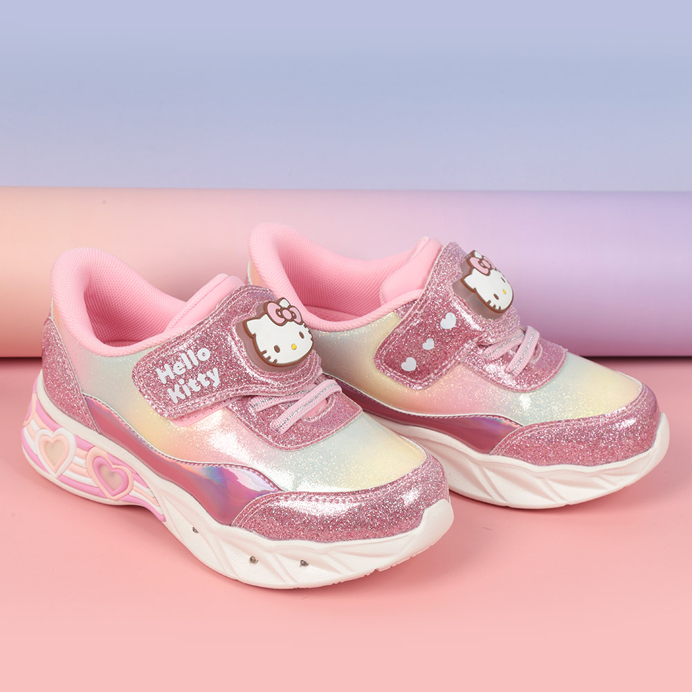 [슈퍼특가] 아이 혼자 신는 바로인 키즈 헬로키티 엘피 라이팅 운동화