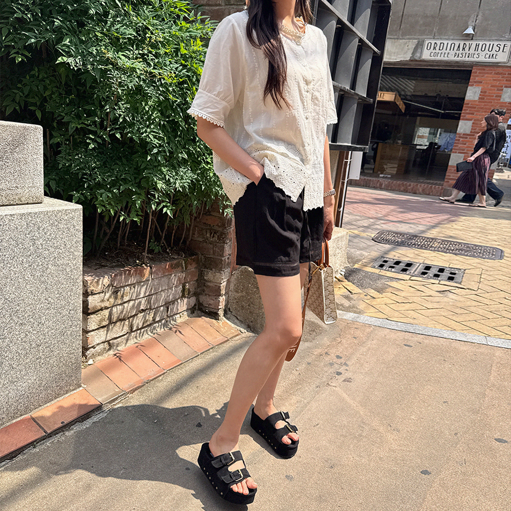 버키나 린넨 반바지 - 상세 이미지 5