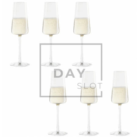 데이슬롯 파워 샴페인잔 6p 238ml 홈파티샴페인잔