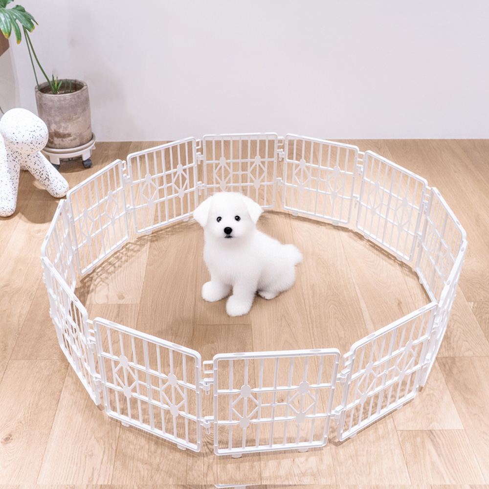 반려동물 울타리 애견 펜스 화이트 12P