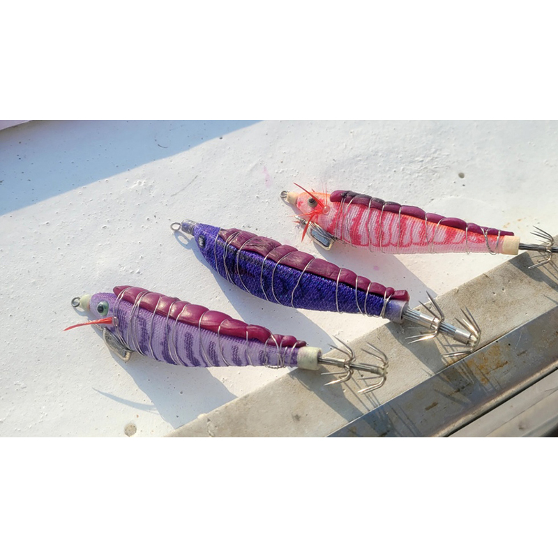 백경조침 SG-523 미니 스퀴드 히어로 야광 UV 삼봉에기 05, 9.6cm - 상세 이미지 3
