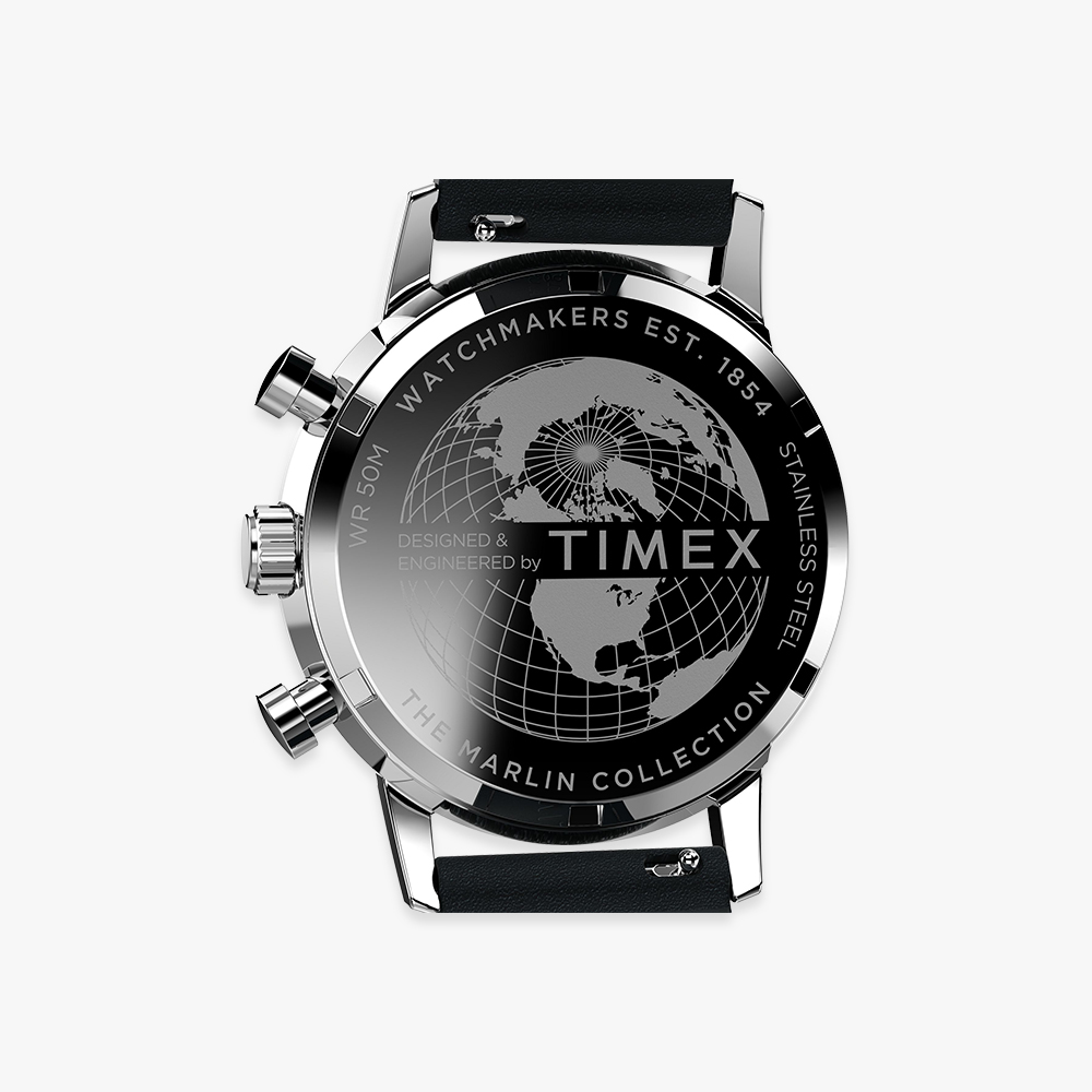 타이맥스 멀린 크로노그래프 타키미터 가죽스트랩 남자시계 40mm TW2W10300