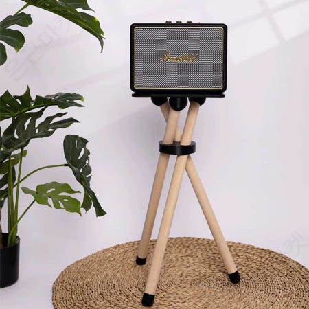 [해외]마살 스피커 받침대 거치대 스탠모어 우드 베이스 액톤-화이트 너도밤나무 58cm