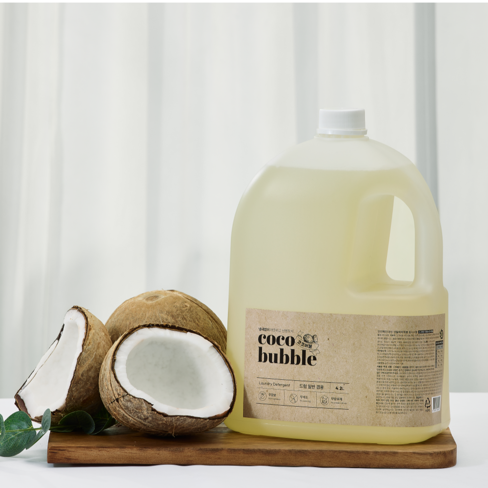 코코버블 세탁세제 4.2L 실내건조 천연중성세제 빨래쉰내제거 땀냄새제거