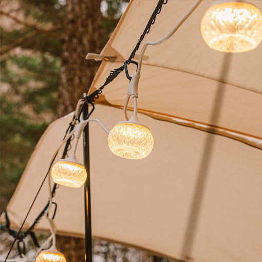 크레모아 이너프5 캠핑 타프 스트링 파티라이트 랜턴 차박 텐트 LED 조명