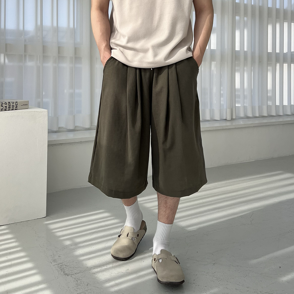 남자린넨바지 남자버뮤다팬츠 통큰바지 - 상세 이미지 4