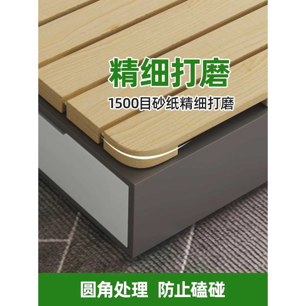 매트리스 받침대 매트 편백 프레임 1단 깔판 갈비살 90x200cm - 상세 이미지 3