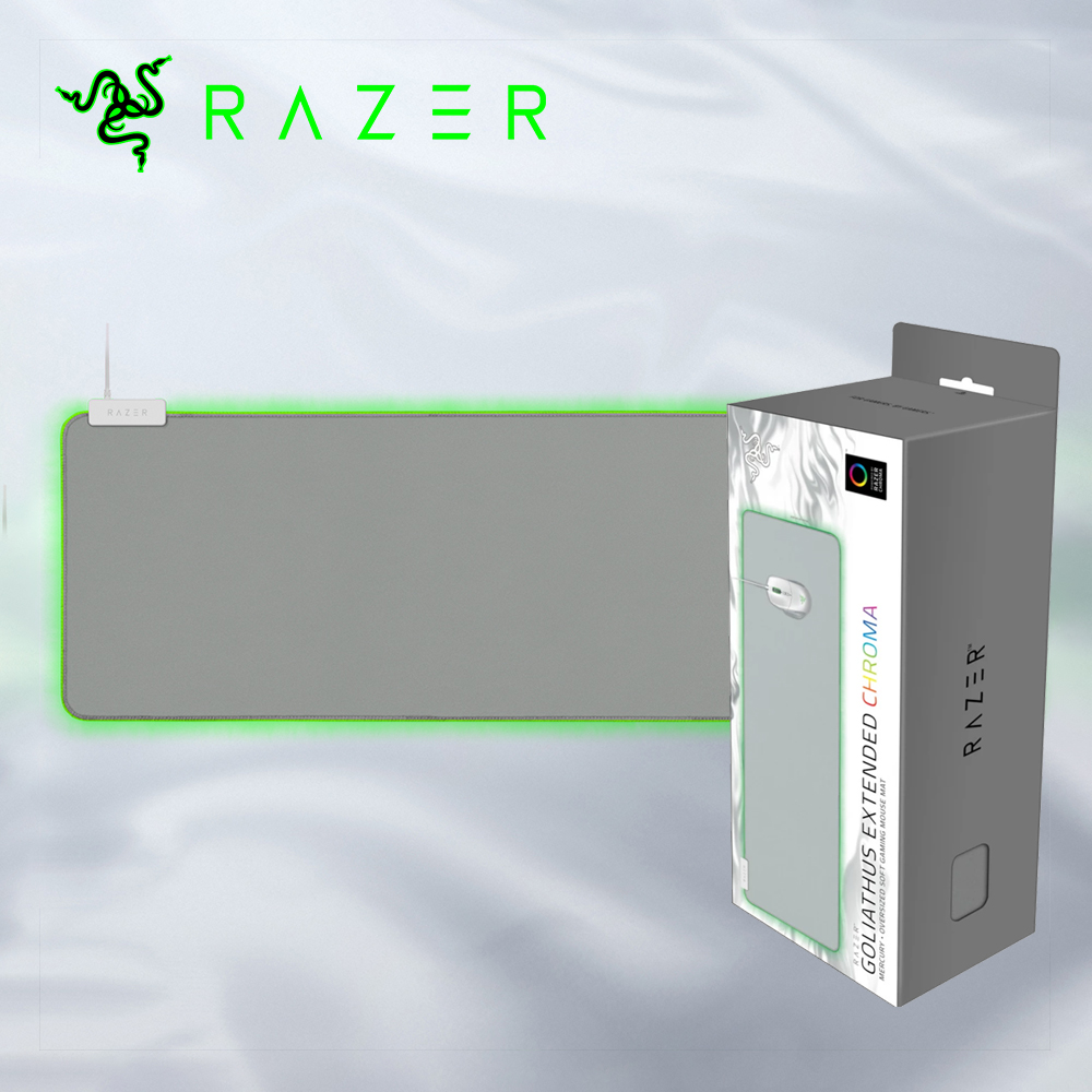 [국내정발] 레이저 골리아투스 크로마 장패드 마우스패드 화이트, 익스텐드