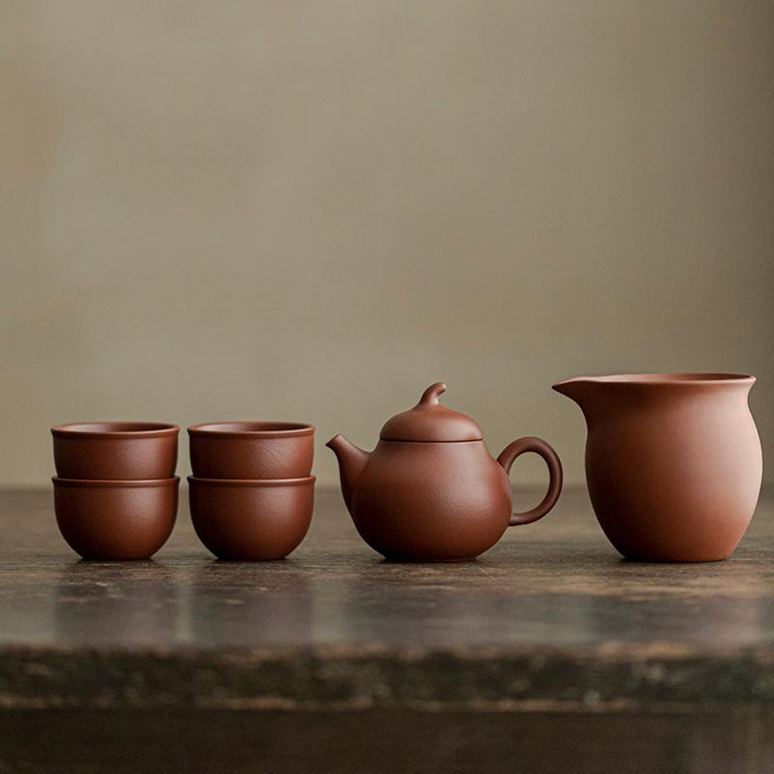 [자사호] 더큰솔 이싱 원광 주니 이형호 보이차 공부차 자사호 숙우 찻잔 세트