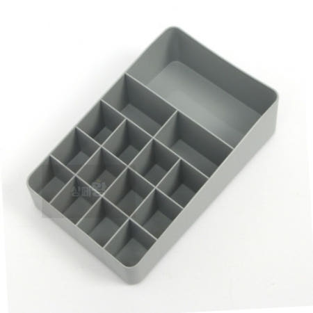 칸막이 화장품 정리함 그레이 화장대서랍장정리 향수보관함 화장실악세사리