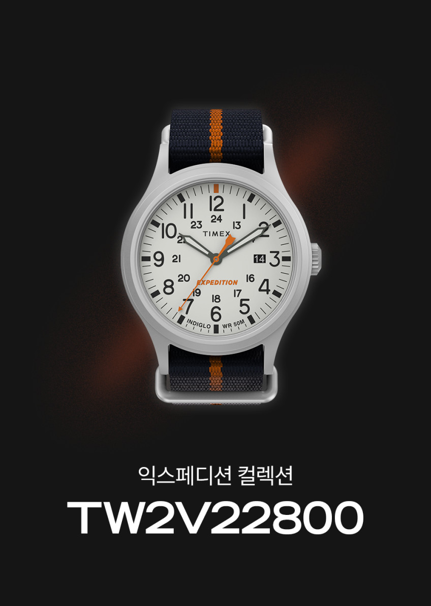 타이맥스 익스페디션 노스 시에라 인디글로 패브릭 야광시계 40mm TW2V22800 판매처 상세 정보 이미지 4