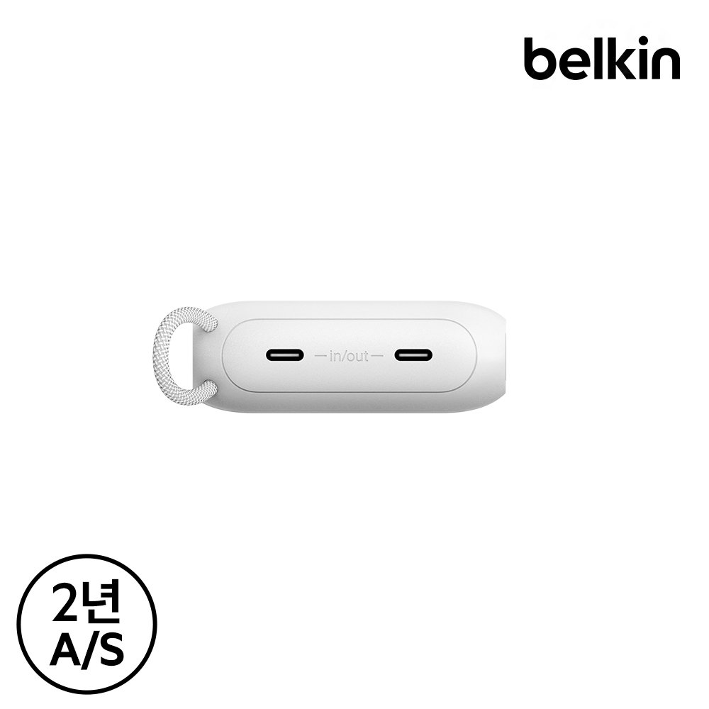 벨킨 20W 10000mAh 디스플레이 보조배터리 BPB027 C타입 케이블 기내반입 파워뱅크 아이폰17 16 호환
