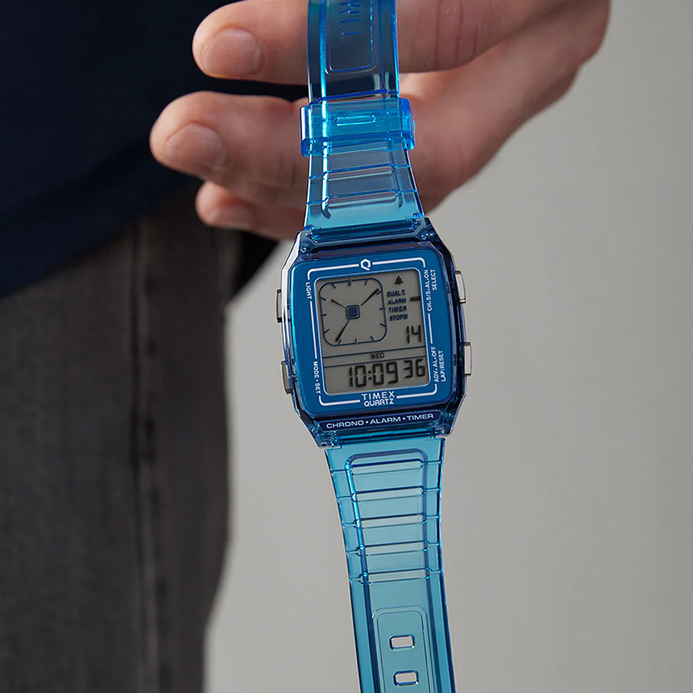 타이맥스 Q TIMEX LCA 디지털 아날로그 전자시계 35mm TW2W45100
