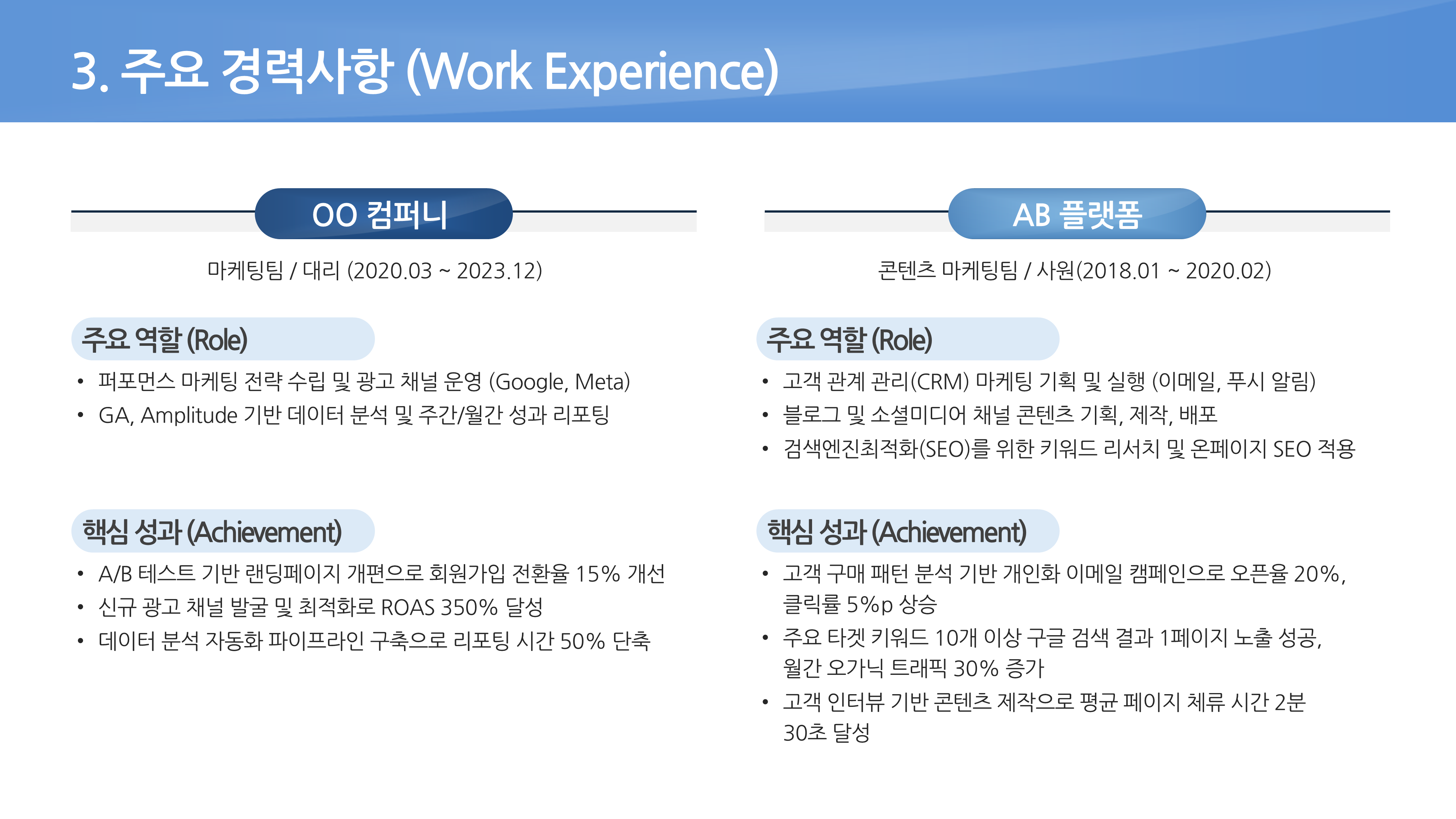 1128 자기소개서 PPT 양식 면접 신입 이직 취업 포트폴리오 경력직 이력서 이미지 7