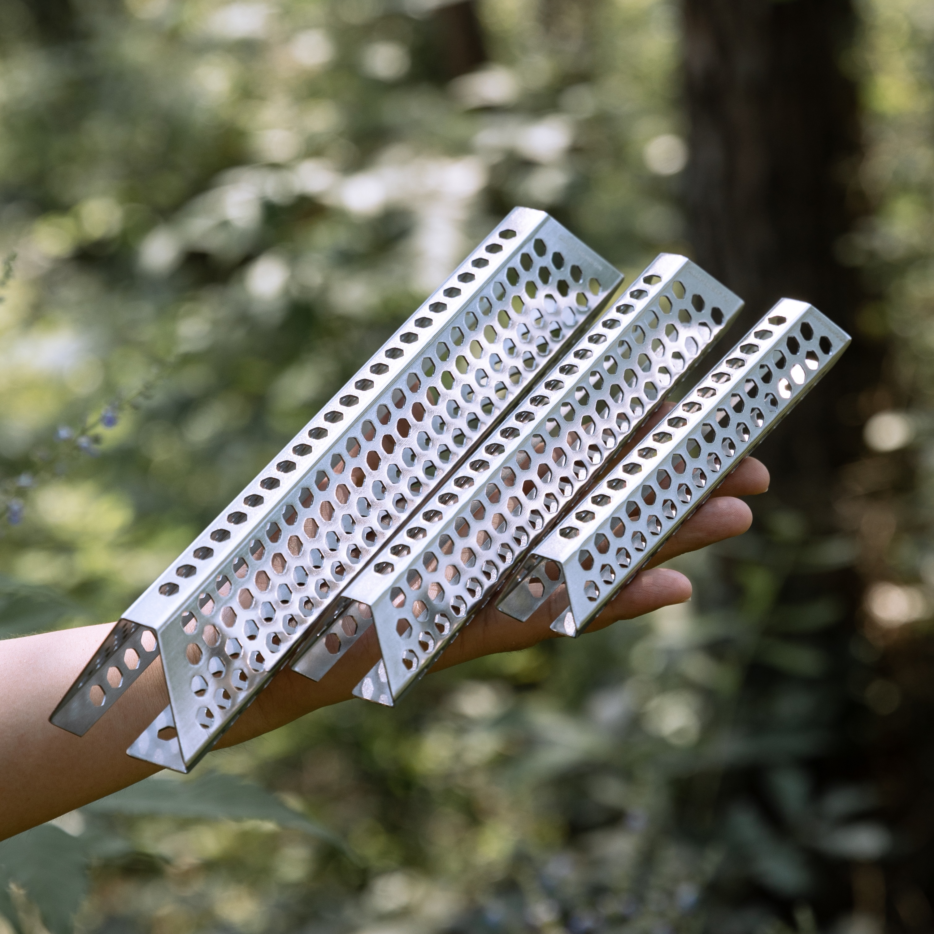 캠핑문 연소 보조 스테인리스 더미 장작 완전연소 연기감소 받침대 A4-C