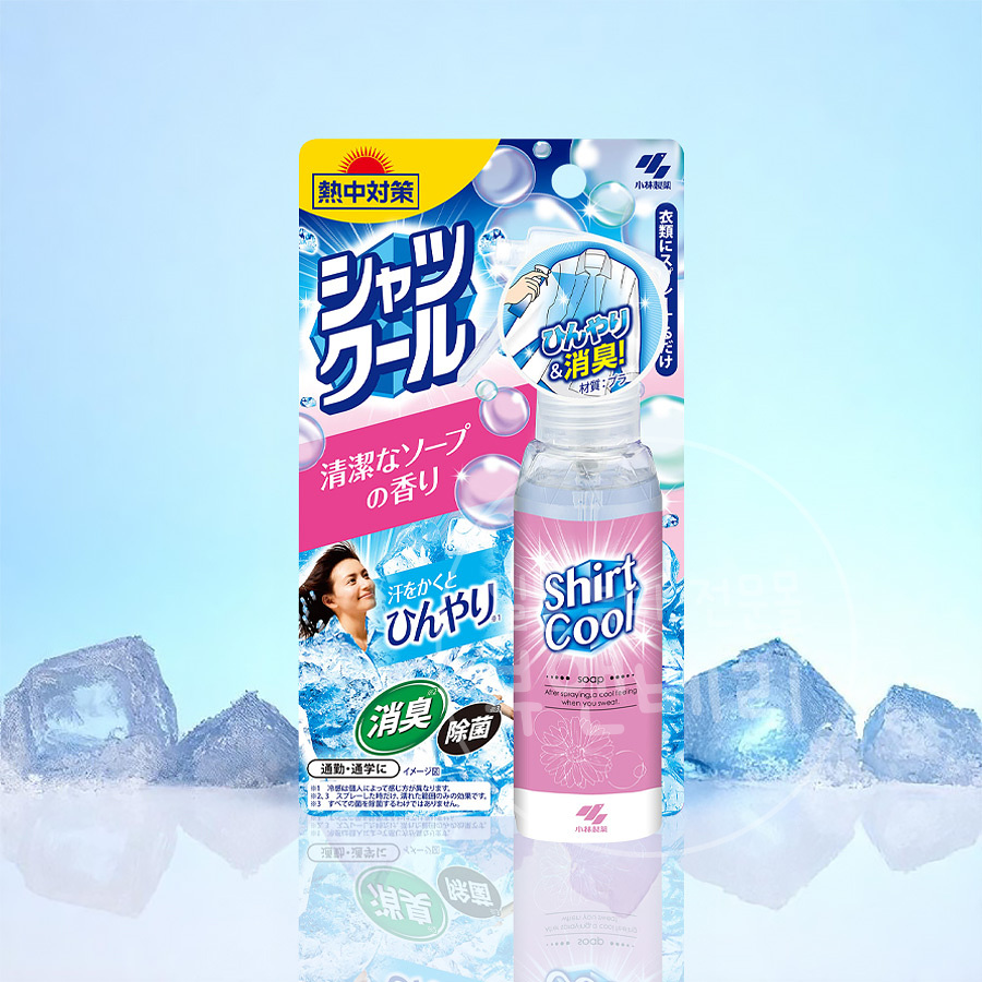 일본 고바야시 쿨링 스프레이 셔츠 쿨 플로럴 비누향, 100ml, 1개 - 상품 이미지