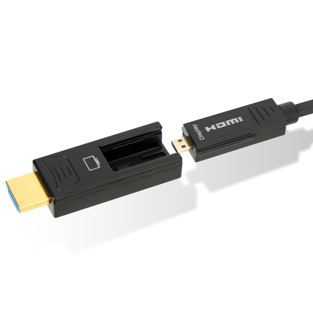 넥스트유 HDMI2.0 AOC 하이브리드 광 분리형 케이블 50m, 1개 - 상세 이미지 2