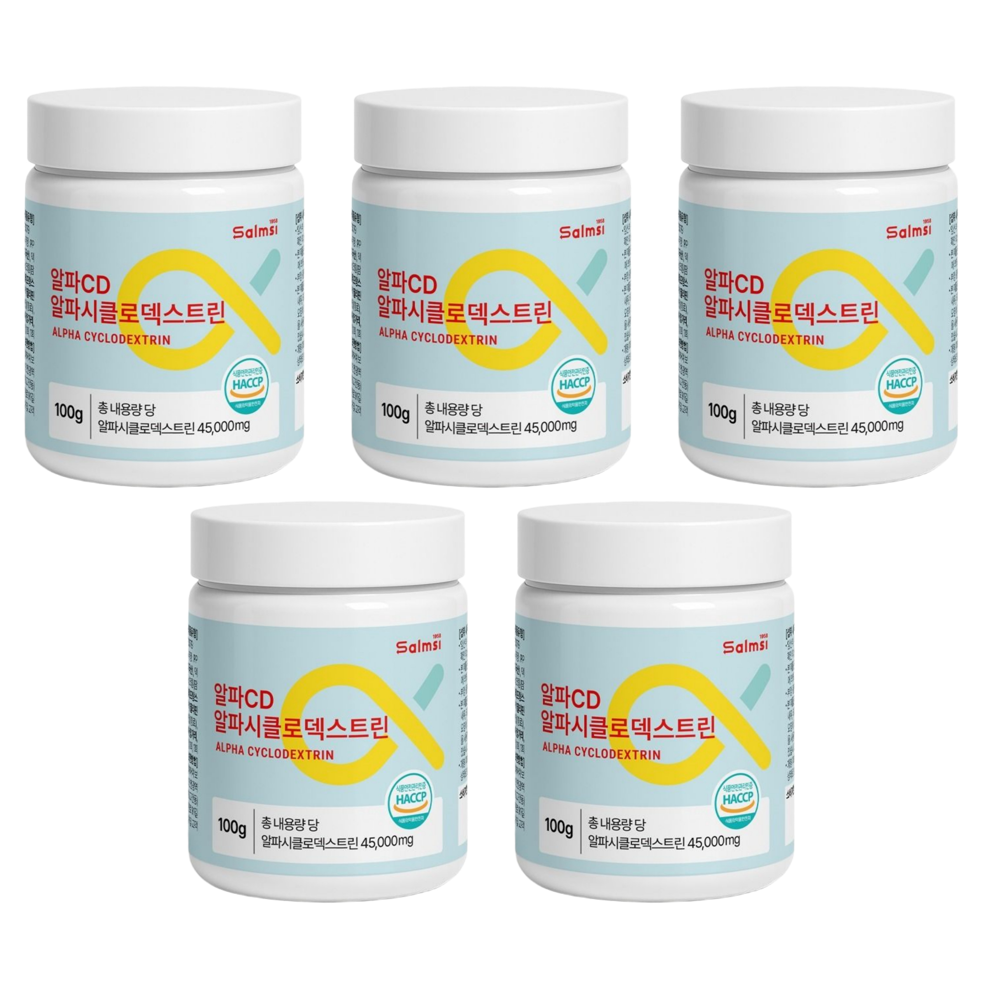 알파CD 알파시클로덱스트린 난소화성 말토 덱스트린 파인애플맛 100g x 5개 - 상품 이미지
