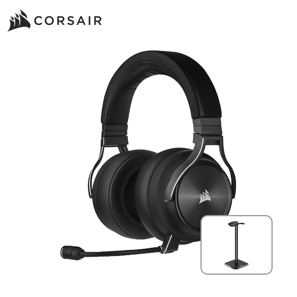 커세어 Virtuoso RGB XT 무선 게이밍 헤드셋 블랙 헤드셋 거치대 에디션