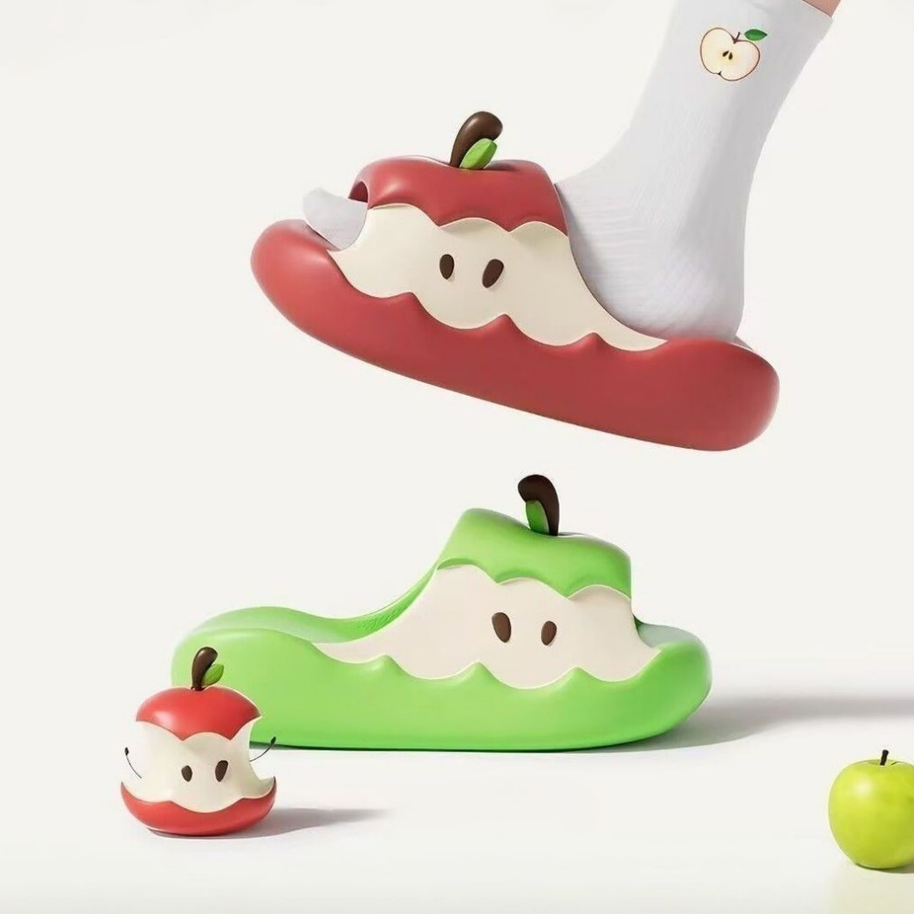 블체 사과슬리퍼 애플 실내화 EVA 샌들 Fresh Apple Slippers - 상품 이미지