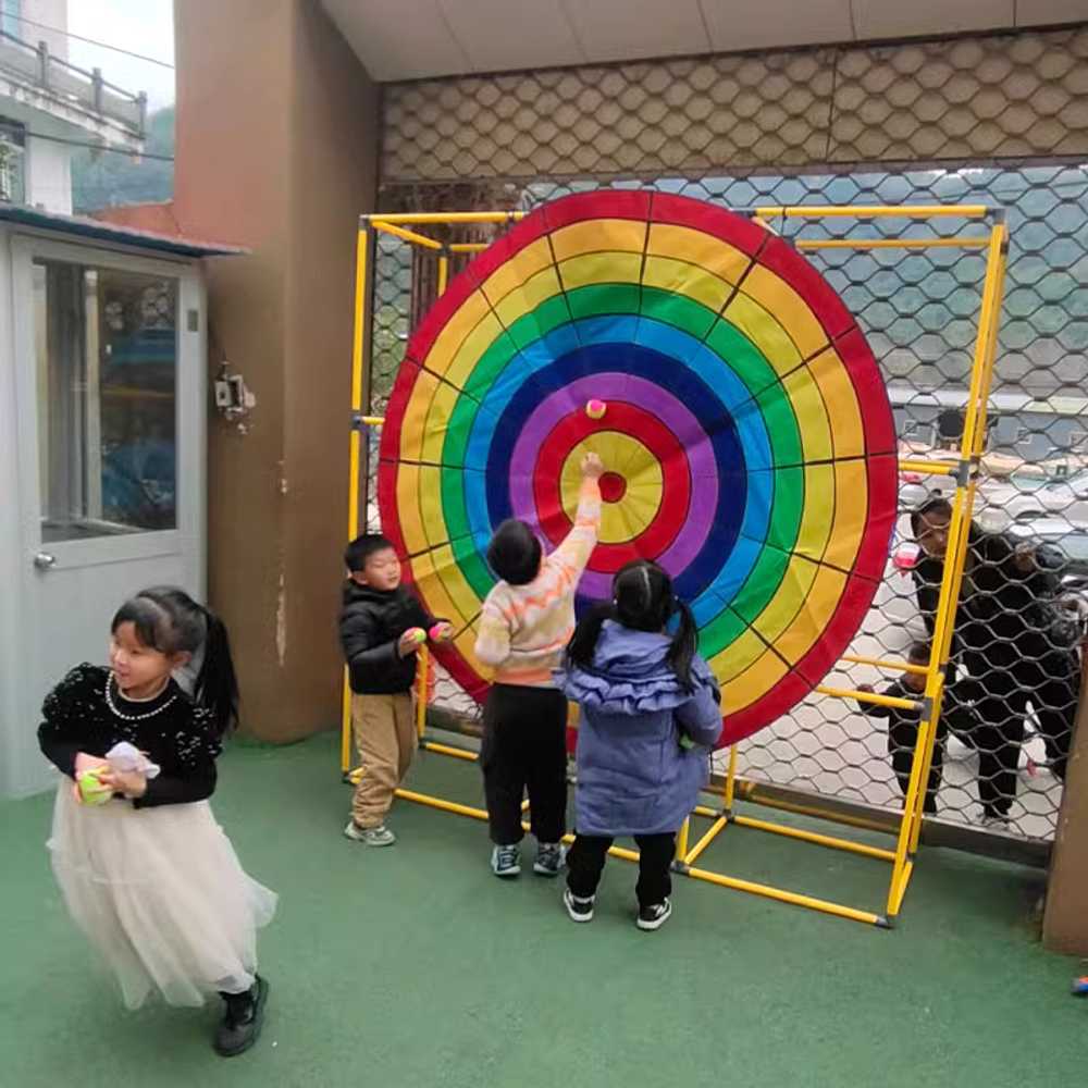 공던지기 게임 찍찍이공 야유회 과녁맞추기 체육교구 1.2m 원형 - 상세 이미지 4
