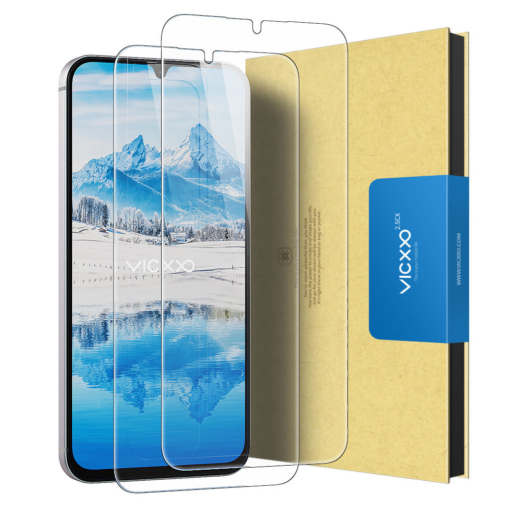 빅쏘 2.5CX 강화유리 필름 갤럭시M16 와이드8, 2매입