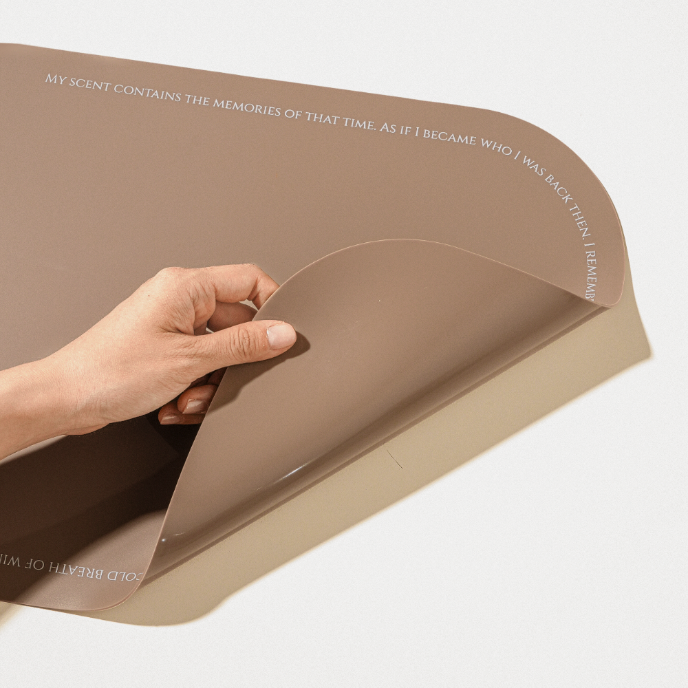 하루의공간 레터링 실리콘 방수 식탁 매트 테이블 식탁보 패드