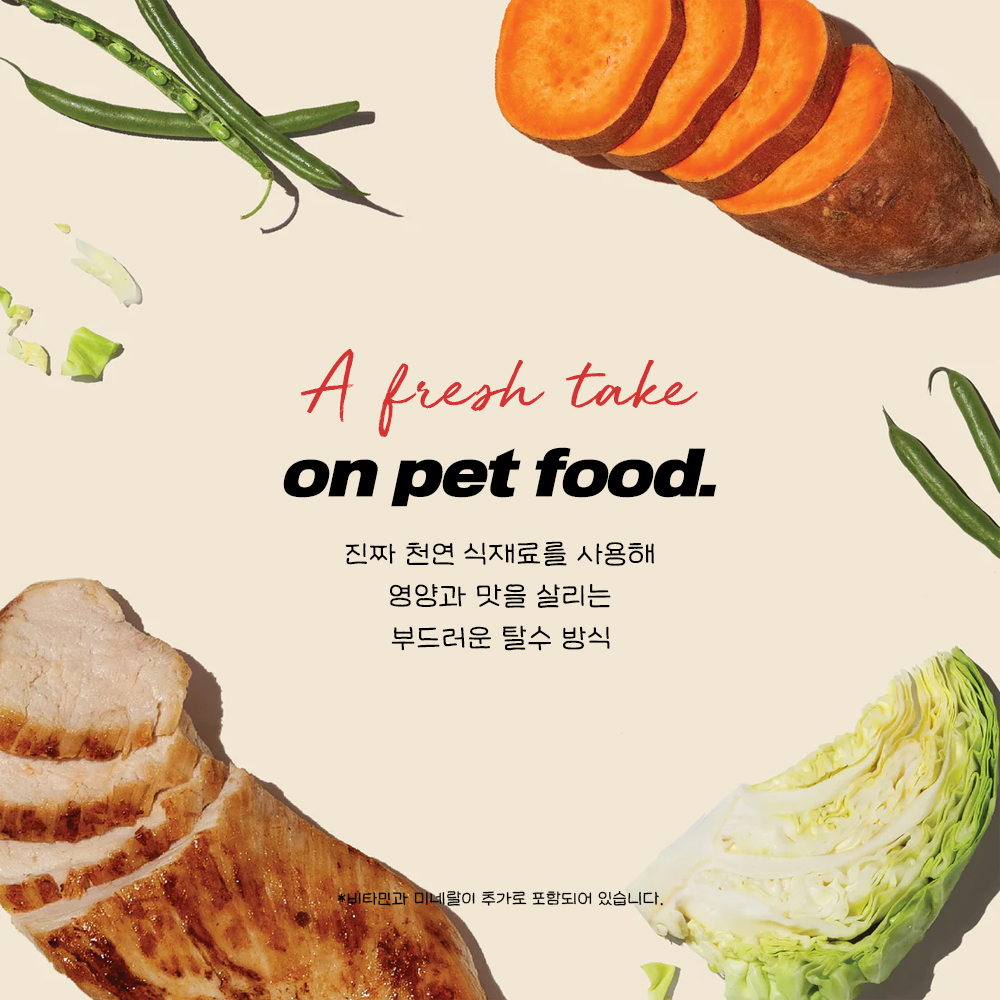 디어니스트키친 탈수건조 알러지 강아지 사료 그레인프리 치킨 레시피, 907g, 1개 - 상세 이미지 2