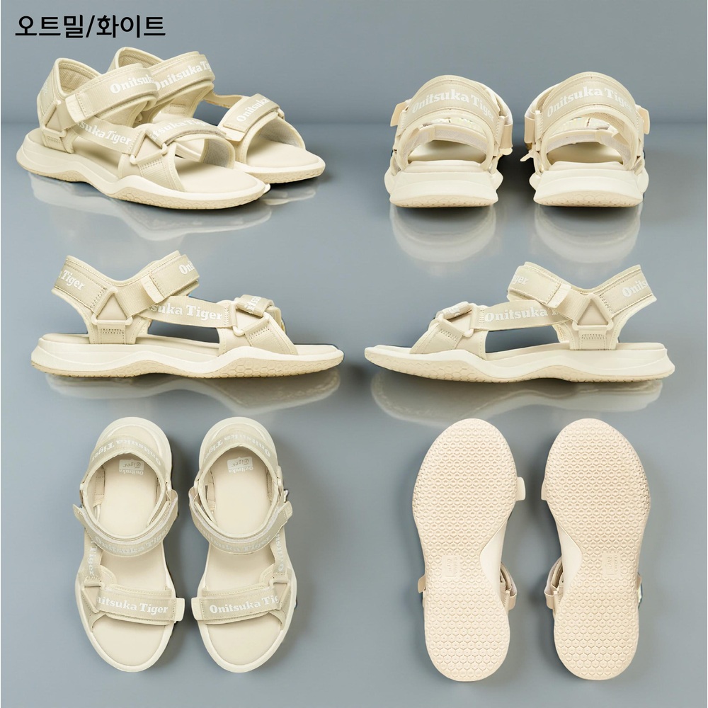 오니츠카타이거 오보리 스트랩 샌들 여성 1183B305 230 블랙 - 상세 이미지 3