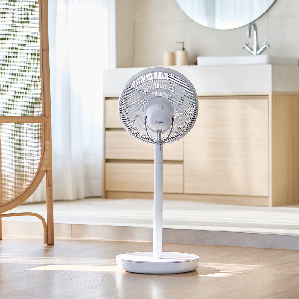 르젠 보관 수납 초간편 저소음 프리미엄 BLDC 무드등 무선 선풍기 서큘레이터 - 상세 이미지 3