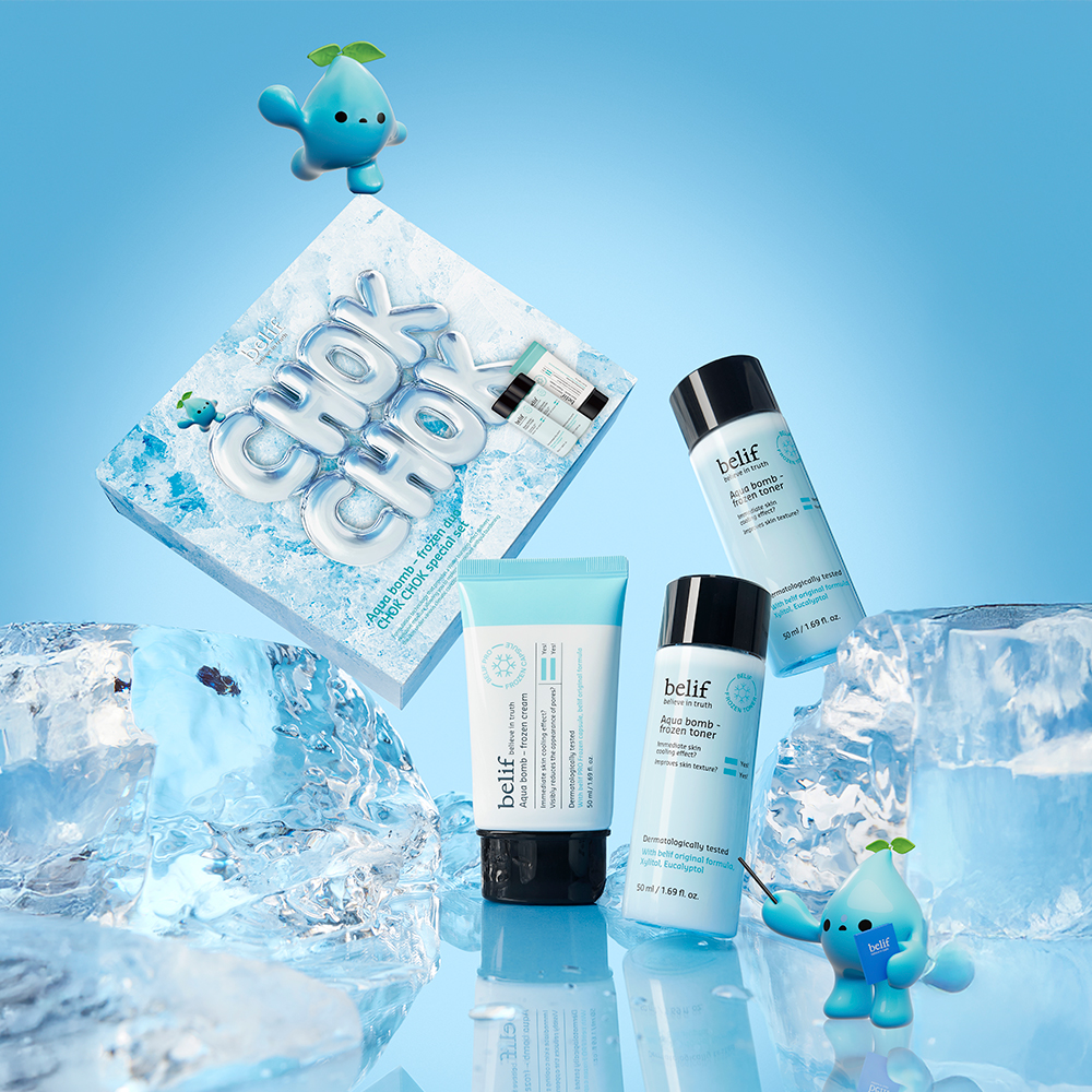 빌리프 아쿠아밤 프로즌 듀오 기획 (촉촉 에디션) (크림50mL+토너50mLx2ea) - 상세 이미지 3