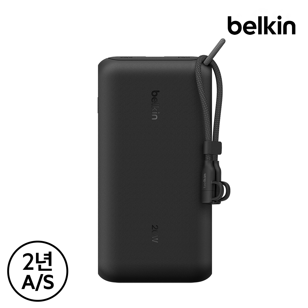 벨킨 20W 20000mAh 디스플레이 보조배터리 BPB028 C타입 케이블 기내반입 파워뱅크 아이폰17 16 호환 - 상세 이미지 2