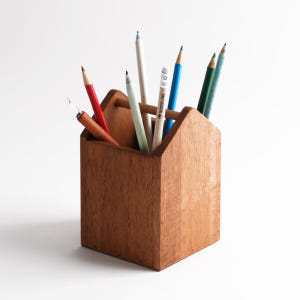 무디스워크 원목 우드 연필꽂이 펜꽂이 연필통 필기구 정리함 실사용 후기 | 효과 있을까? - 상품 이미지 3