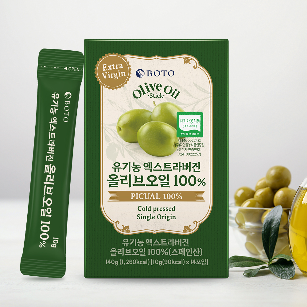 보뚜 100% 유기농 엑스트라버진 올리브오일 스틱 10g 14포, 3개 - 상세 이미지 3