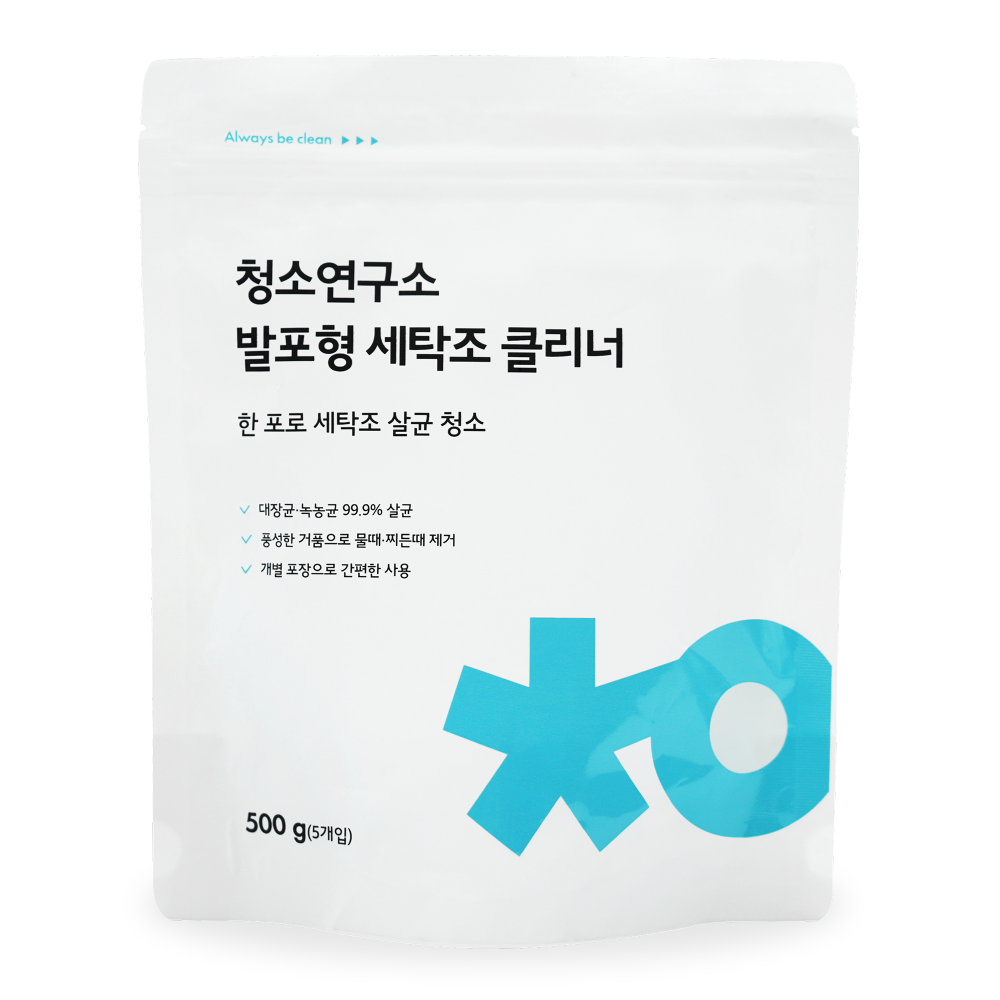 청소연구소 발포형 세탁조 클리너 5개입, 1개 - 상품 이미지