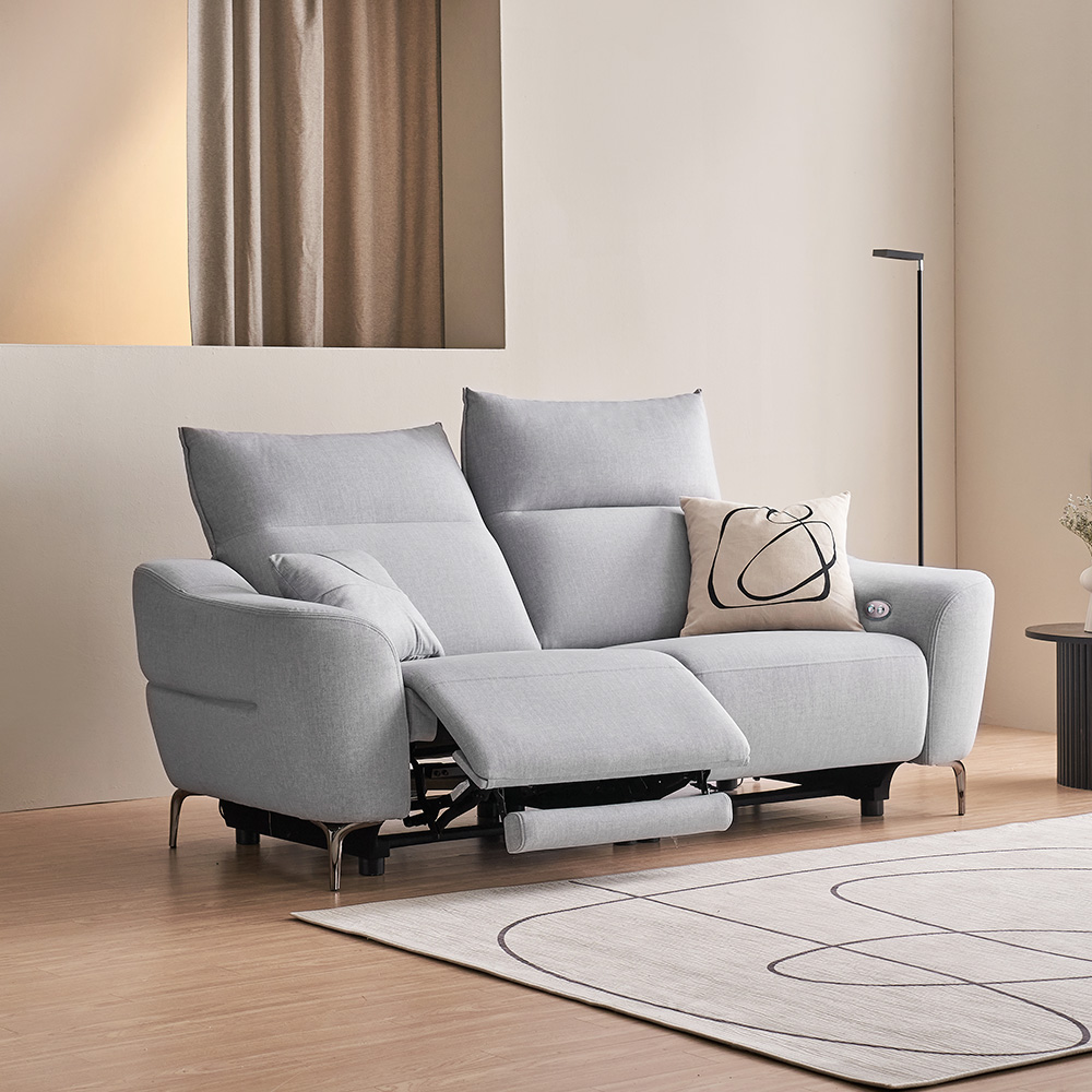 장인가구 오실리아 3인용 양방향 전동 리클라이너 패브릭 소파