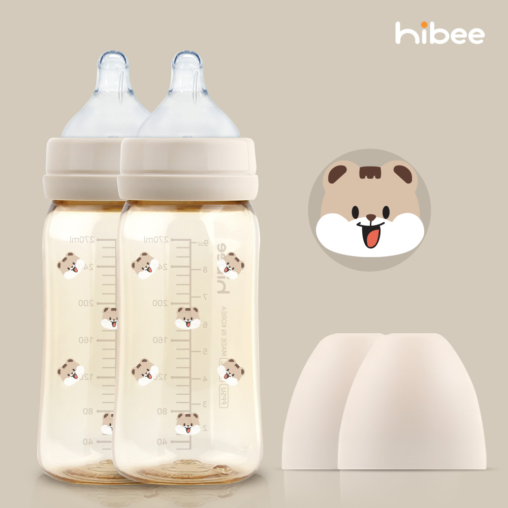 하이비 PPSU 에잇벤트 배앓이방지 젖병 270ml 트윈팩 다람이 - 상품 이미지