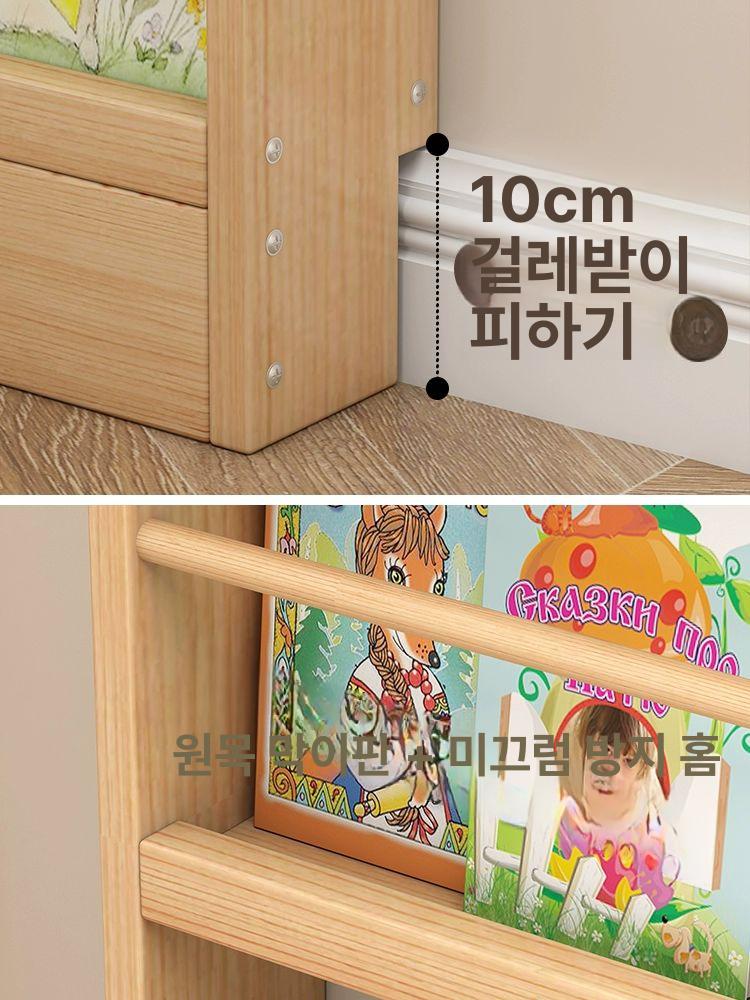 까꿍선반 초슬림 문뒤 틈새 수납 수납장 선반 다용도 벽면 주방 원목 40x178x10 - 상세 이미지 5