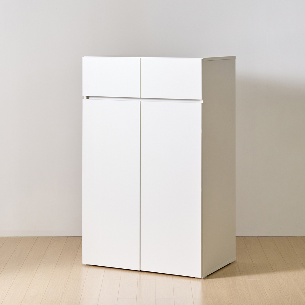 [와이드형] 조아 수납장 (더 높은/서랍형 800) 화이트 모듈 다용도 거실 베란다