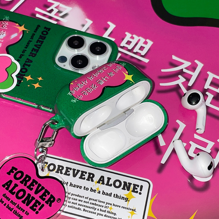 플릭트 포에버 얼론(그린) 유광 하드 에어팟 케이스 시리즈 - 상세 이미지 2