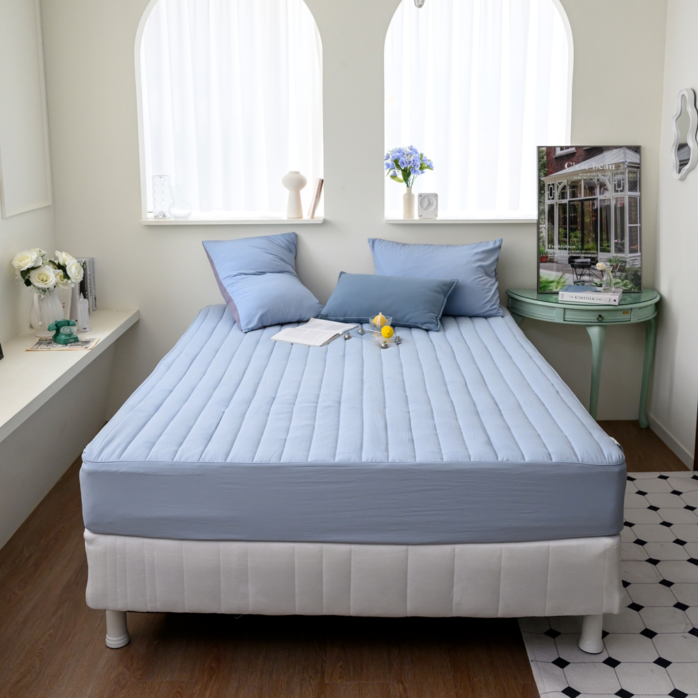 나라데코 소프트 워싱 일자 누빔 매트리스커버 S