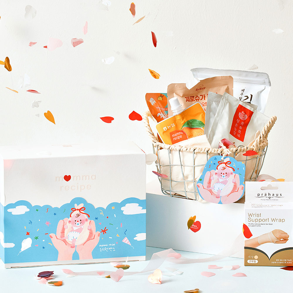 [출산축하] 맘마레시피 산후조리원박스 출산 산모 산후 임산부 축하 아기 탄생 선물