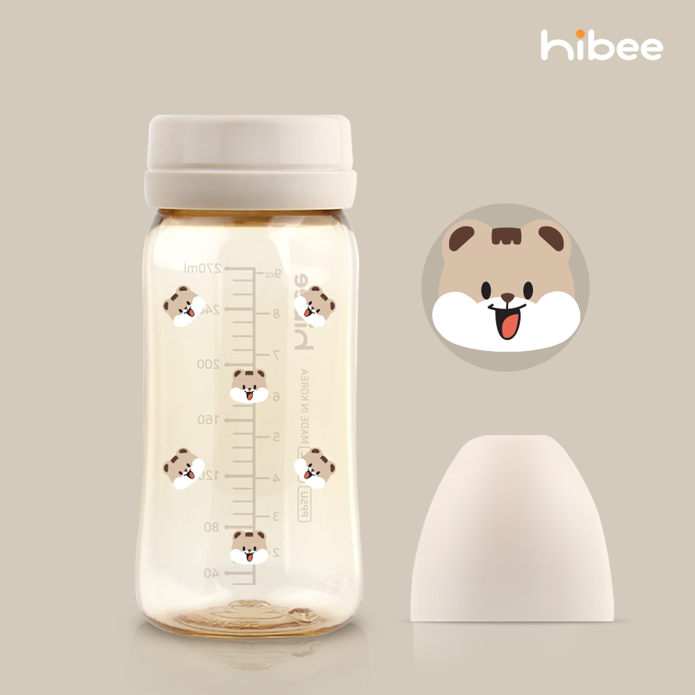 하이비 PPSU 에잇벤트 배앓이방지 젖병 270ml 노꼭지 다람이 - 상품 이미지