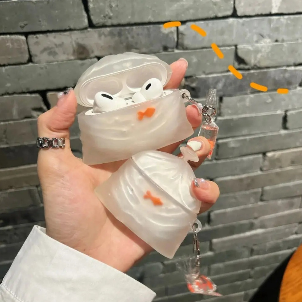 빌리네집 금붕어 어항 에어팟 케이스 키링 - 상세 이미지 5